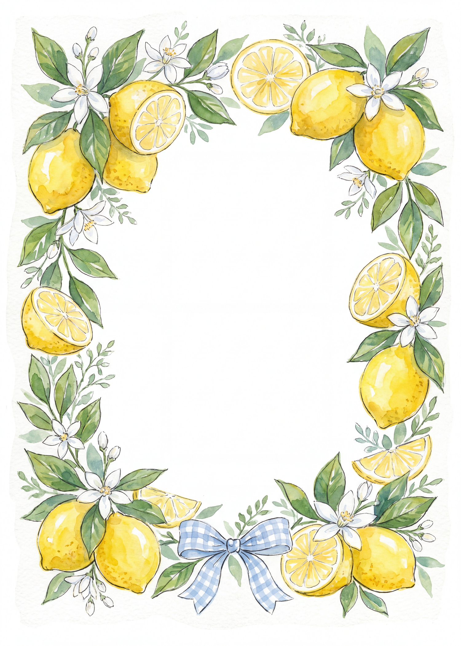 Watercolor Lemon Grove